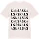 Vintage White t-shirt med Kalsås ordlek t-shirt