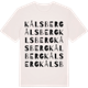 Vintage White t-shirt med Kålsberg ordlek t-shirt
