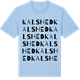 Blue Soul t-shirt med Kalshed ordlek t-shirt
