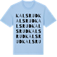 Blue Soul t-shirt med Kalsrud ordlek t-shirt