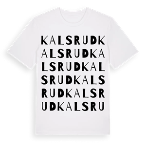 Kalsrud ordlek t-shirt – ekologisk bomull t-shirt från Pinshirt