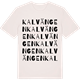 Vintage White t-shirt med Kalvängen ordlek t-shirt