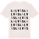 Vintage White t-shirt med Kalvås ordlek t-shirt