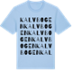 Blue Soul t-shirt med Kalvbogen ordlek t-shirt