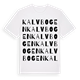 Kalvbogen ordlek t-shirt