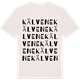 Vintage White t-shirt med Kälvene ordlek t-shirt