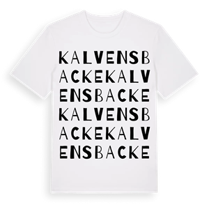 Kalvens Backe ordlek t-shirt – ekologisk bomull t-shirt från Pinshirt