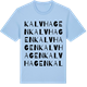 Blue Soul t-shirt med Kalvhagen ordlek t-shirt