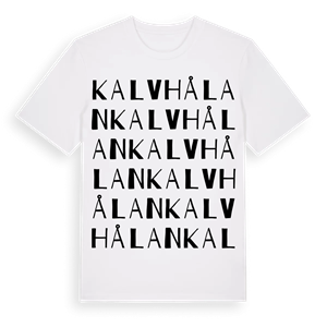 Kalvhålan ordlek t-shirt – ekologisk bomull t-shirt från Pinshirt