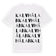 Kalvhålan ordlek t-shirt