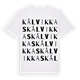 White t-shirt med Kålvikkas ordlek t-shirt
