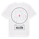 White t-shirt med Kalvön t-shirt