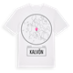 White t-shirt med Kalvön t-shirt