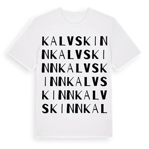 Kalvskinn ordlek t-shirt – ekologisk bomull t-shirt från Pinshirt