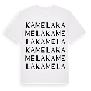 Kamela ordlek t-shirt – ekologisk bomull t-shirt från Pinshirt