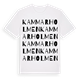 White t-shirt med Kammarholmen ordlek t-shirt