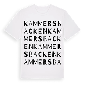 Kammersbacken ordlek t-shirt – ekologisk bomull t-shirt från Pinshirt