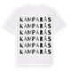 White t-shirt med Kamparås ordlek t-shirt