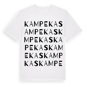Kampekas ordlek t-shirt – ekologisk bomull t-shirt från Pinshirt