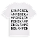 White t-shirt med Kämpene ordlek t-shirt