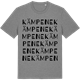 Mid Heather Gray t-shirt med Kämpene ordlek t-shirt