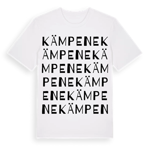 Kämpene ordlek t-shirt – ekologisk bomull t-shirt från Pinshirt