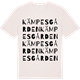 Vintage White t-shirt med Kämpesgården ordlek t-shirt