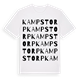 White t-shirt med Kampstorp ordlek t-shirt