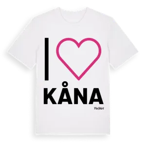 Jag älskar Kåna t-shirt stort tryck – ekologisk bomull t-shirt från Pinshirt