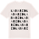 Vintage White t-shirt med Kanared ordlek t-shirt