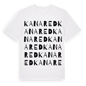 Kanared ordlek t-shirt – ekologisk bomull t-shirt från Pinshirt