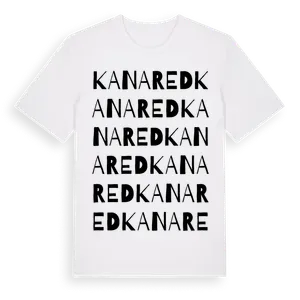 Kanared ordlek t-shirt – ekologisk bomull t-shirt från Pinshirt