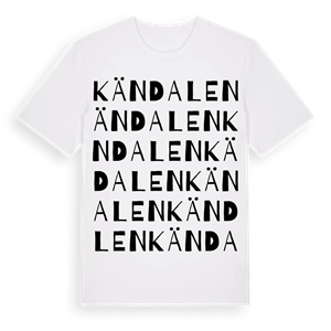 Kändalen ordlek t-shirt – ekologisk bomull t-shirt från Pinshirt