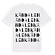 Kändalen ordlek t-shirt