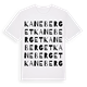 White t-shirt med Kaneberget ordlek t-shirt