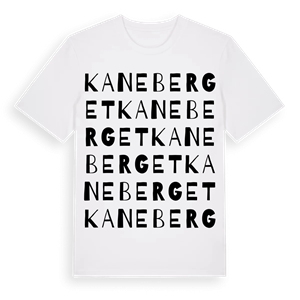 Kaneberget ordlek t-shirt – ekologisk bomull t-shirt från Pinshirt