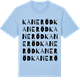 Blue Soul t-shirt med Kaneröd ordlek t-shirt
