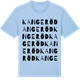 Blue Soul t-shirt med Kangeröd ordlek t-shirt