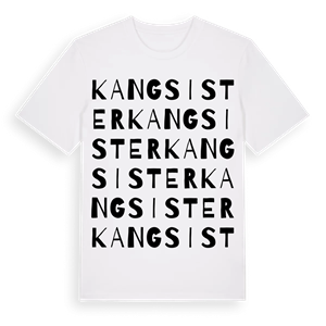 Kangsister ordlek t-shirt – ekologisk bomull t-shirt från Pinshirt