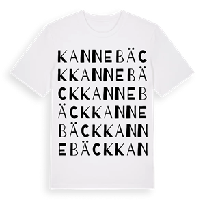Kannebäck ordlek t-shirt – ekologisk bomull t-shirt från Pinshirt