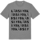 Mid Heather Gray t-shirt med Känsbyn ordlek t-shirt