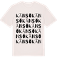 Vintage White t-shirt med Känsö ordlek t-shirt