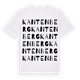 White t-shirt med Kantenberg ordlek t-shirt
