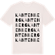 Vintage White t-shirt med Kantenberg ordlek t-shirt