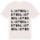 Vintage White t-shirt med Kanton ordlek t-shirt