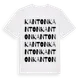 White t-shirt med Kanton ordlek t-shirt