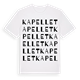 White t-shirt med Kapellet ordlek t-shirt