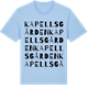Blue Soul t-shirt med Kapellsgården ordlek t-shirt