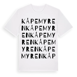 Kåpemyren ordlek t-shirt – ekologisk bomull t-shirt från Pinshirt