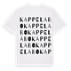 White t-shirt med Kappelabo ordlek t-shirt